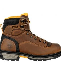'Georgia Boots' Men's 6" Carbo Tec LTX EH WP Comp Toe - Brown