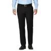 Haggar Clothing Co 'Haggar' Men's Luxury Comfort Chino Flat Front - Black