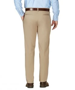 Haggar Clothing Co 'Haggar' Men's Luxury Comfort Chino Flat Front - Khaki