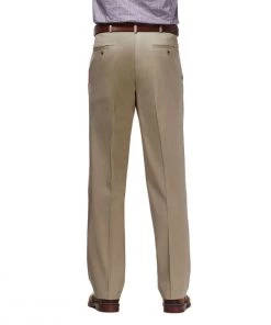 Haggar Clothing Co 'Haggar' Men's Premium No Iron Classic Flat Front - Khaki