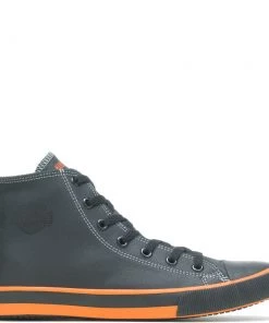 'Harley Davidson' Men's 4.25" Nathan Hi-Top Sneaker - Black