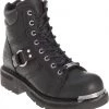 'Harley Davidson' Women's 5.5" Maddy Zip Boot - Black
