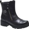 'Harley Davidson' Women's 5.5" Amherst Pull On Side Zip - Black