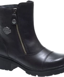 'Harley Davidson' Women's 5.5" Amherst Pull On Side Zip - Black