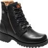 'Harley Davidson' Women's 5.5" Asher Zip Up Boot - Black