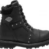 'Harley Davidson' Women's 5.5" Oakleigh Leather - Black
