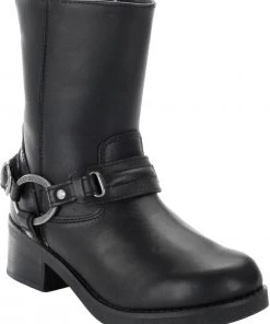 'Harley Davidson' Women's 8" Christa Harness Boot - Black