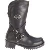 'Harley Davidson' Women's 9.5" Amber Pull On Boot - Black