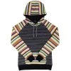 'Hooey' Women's Catalina Space Dye Hoody - Black / Serape