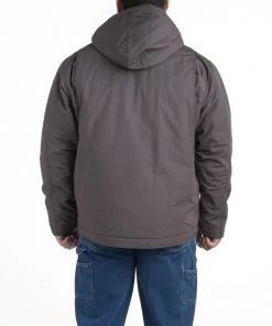 'Berne' Men's Torque Ripstop Hooded Jacket - Slate