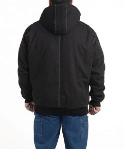 'Berne' Men's Modern Hooded Jacket - Black