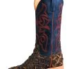 'Anderson Bean' Men's 13" HorsePower Top Hand Big Bass Square Toe - Pirarucu / Royal Blue Mad Dog