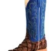 'Anderson Bean' Men's 13" HorsePower Top Hand Big Bass Square Toe - Pirarucu / Royal Sinsation