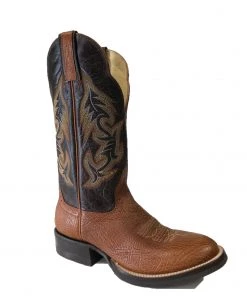'Hondo' Men's 13" Western Boot - Walnut/Brown Shoes & Boots