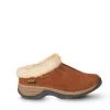 'Old Friend Footwear' Women's Snowbird II Clog Slipper - Chestnut