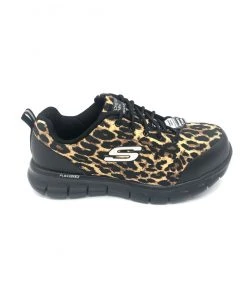 'Skechers' Women's Sure Track EH Comp Toe - Leopard
