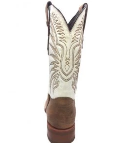 Tanner Mark Boots 'Tanner Mark' Men's 13" Western Square Toe - Brown / Bone 10 Tanner Mark Boots 'Tanner Mark' Men's 13