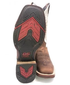 Tanner Mark Boots 'Tanner Mark' Men's 13" Western Square Toe - Brown / Bone 11 Tanner Mark Boots 'Tanner Mark' Men's 13