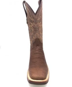 Tanner Mark Boots 'Tanner Mark' Men's 13" Western Square Toe - Brown / Brown