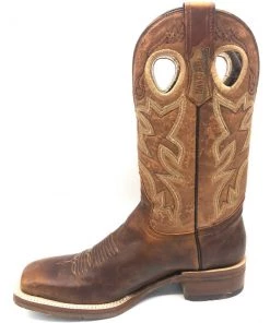 Tanner Mark Boots 'Tanner Mark' Men's 13" Western Square Toe - Orange (Tan) / Marble Orix 13 Tanner Mark Boots 'Tanner Mark' Men's 13