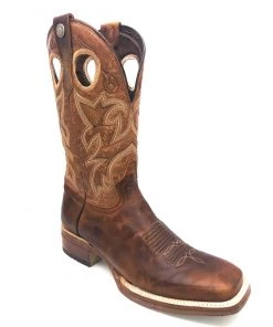 Tanner Mark Boots 'Tanner Mark' Men's 13" Western Square Toe - Orange (Tan) / Marble Orix 12 Tanner Mark Boots 'Tanner Mark' Men's 13