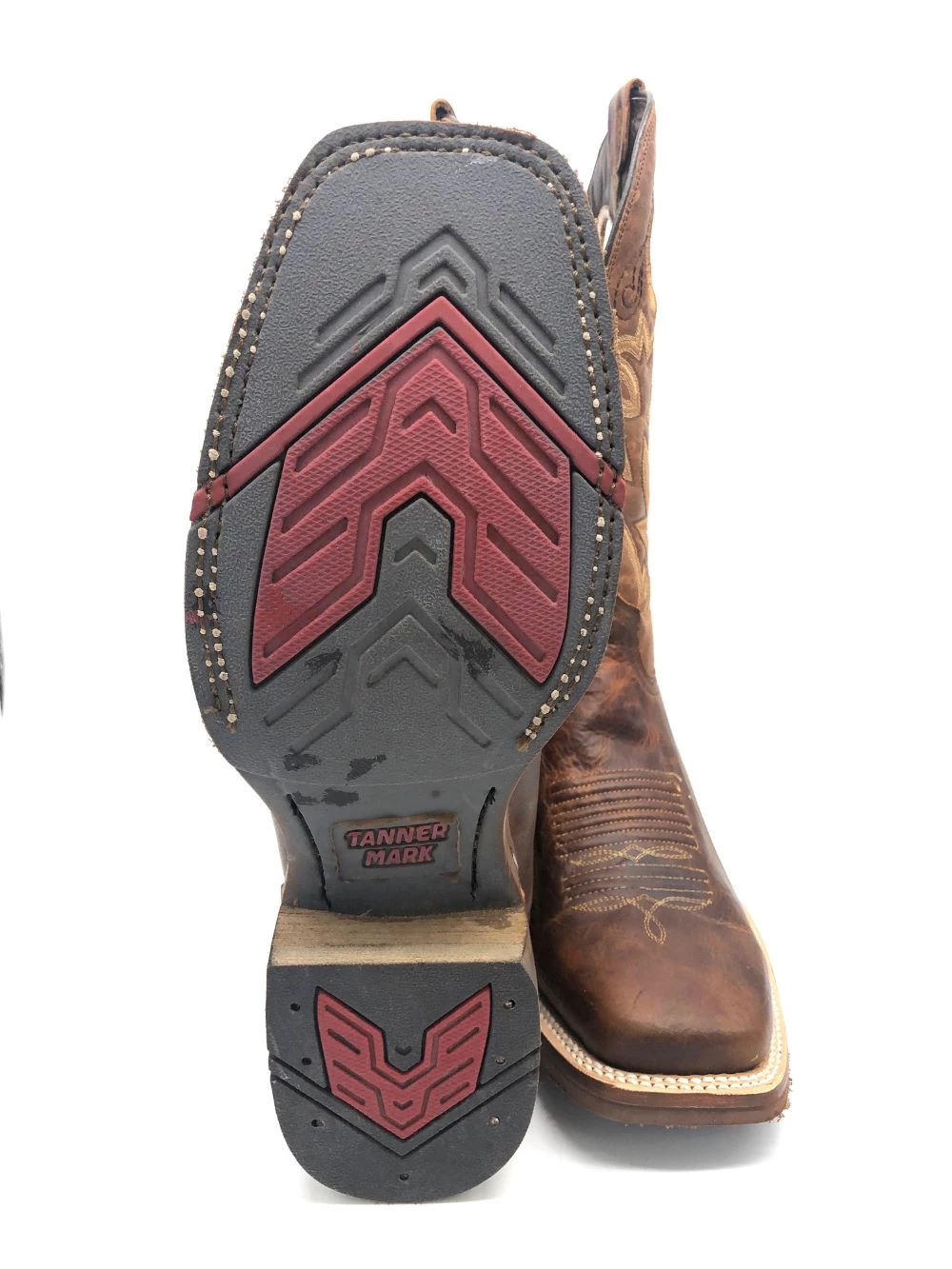 Tanner Mark Boots 'Tanner Mark' Men's 13" Western Square Toe - Orange (Tan) / Marble Orix 6 Tanner Mark Boots 'Tanner Mark' Men's 13" Western Square Toe - Orange (Tan) / Marble Orix