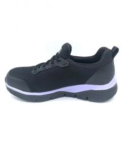 'Skechers' Women's Evzan SR Alloy Toe - Black / Purple