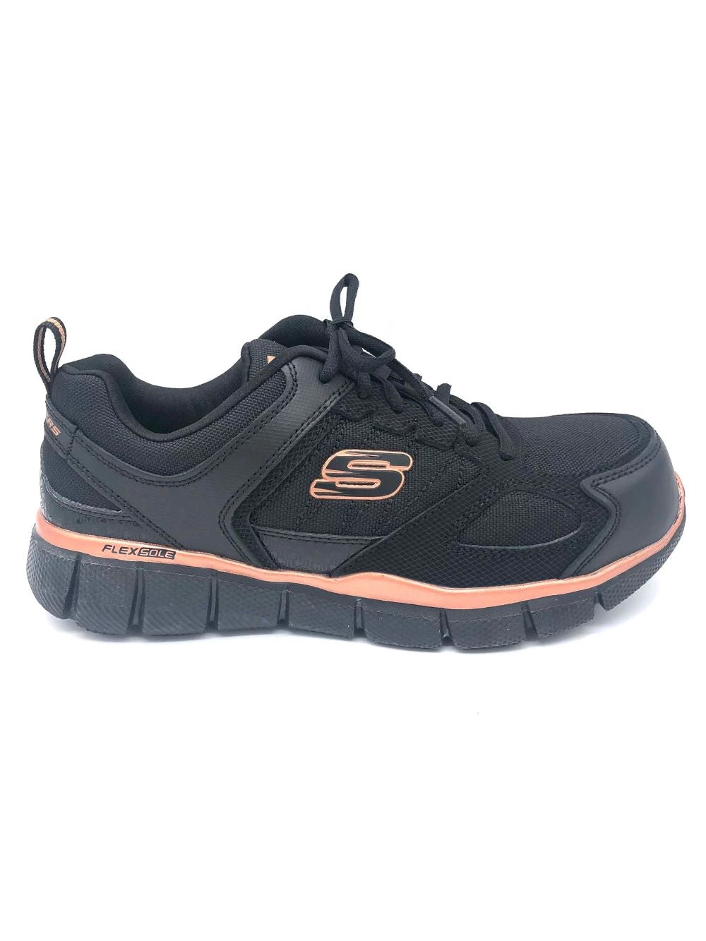 'Skechers' Women's Teflin Kanpur SR ESD Comp Toe - Black / Rose Gold 3 'Skechers' Women's Teflin Kanpur SR ESD Comp Toe - Black / Rose Gold