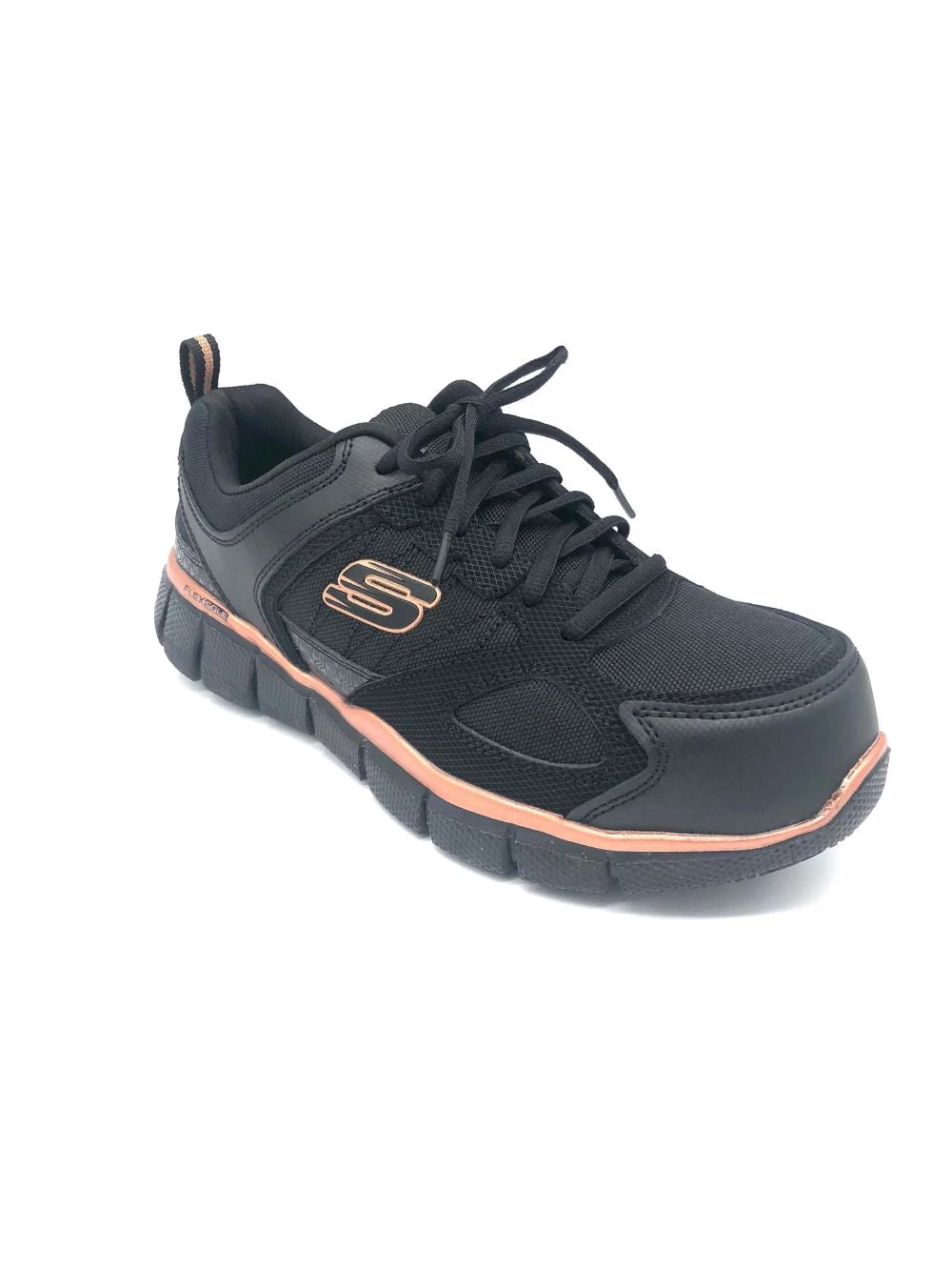 'Skechers' Women's Teflin Kanpur SR ESD Comp Toe - Black / Rose Gold 8 'Skechers' Women's Teflin Kanpur SR ESD Comp Toe - Black / Rose Gold