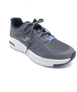 'Skechers' Men's Arch Fit Charge Back - Charcoal / Black