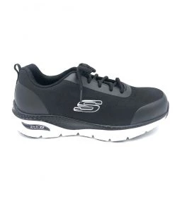 'Skechers' Men's Arch Fit SR Ringstap Alloy Toe - Black / White