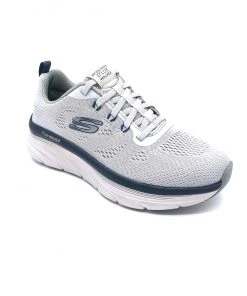 'Skechers' Men's D'Lux Walker Commuter - Gray / Navy