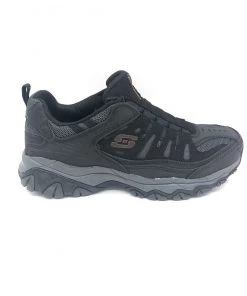 'Skechers' Men's After Burn-Memory Fit Slip On - Black / Charcoal