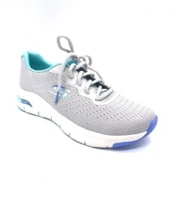 'Skechers' Women's Arch Fit Infinity - Grey / Blue 12 'Skechers' Women's Arch Fit Infinity - Grey / Blue