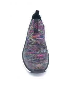 'Skechers' Women's D'Lux Walker-Rainbow Sky - Black / Multi