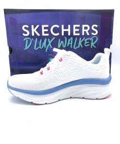 'Skechers' Women's D'Lux Walker-Fresh Finesse - White / Pink / Blue 13 'Skechers' Women's D'Lux Walker-Fresh Finesse - White / Pink / Blue