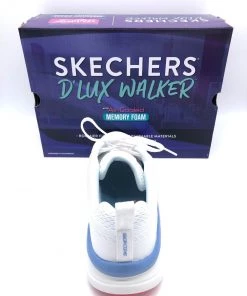 'Skechers' Women's D'Lux Walker-Fresh Finesse - White / Pink / Blue 11 'Skechers' Women's D'Lux Walker-Fresh Finesse - White / Pink / Blue