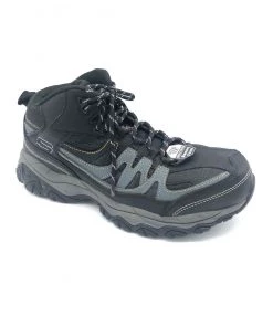 'Skechers' Men's Relaxed Fit: Holdredge-Rebem EH Steel Toe - Black / Charcoal (Wide) 12 'Skechers' Men's Relaxed Fit: Holdredge-Rebem EH Steel Toe - Black / Charcoal (Wide)