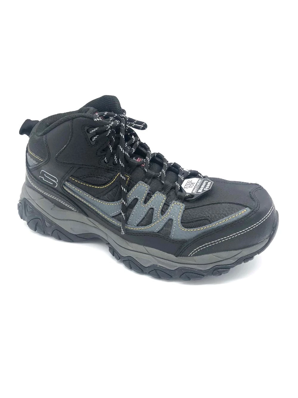 'Skechers' Men's Relaxed Fit: Holdredge-Rebem EH Steel Toe - Black / Charcoal (Wide) 7 'Skechers' Men's Relaxed Fit: Holdredge-Rebem EH Steel Toe - Black / Charcoal (Wide)