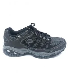 'Skechers' Men's After Burn-Memory Fit - Black / Charcoal