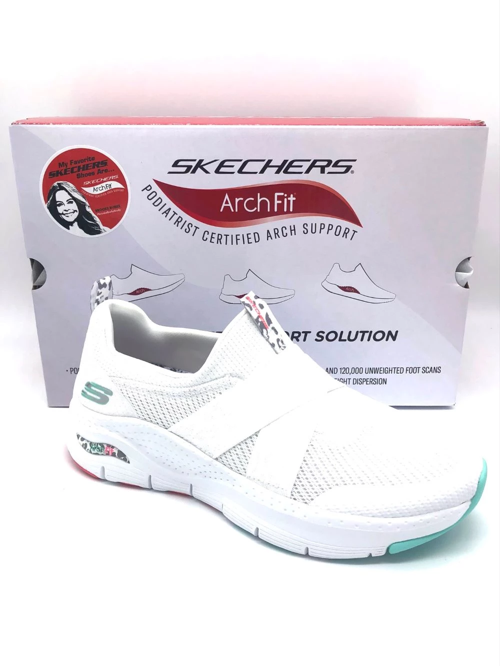 'Skechers' Women's Arch Fit-Modern Rythm - White / Multi-Color 4 'Skechers' Women's Arch Fit-Modern Rythm - White / Multi-Color