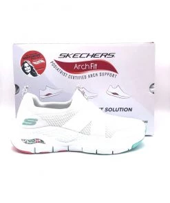 'Skechers' Women's Arch Fit-Modern Rythm - White / Multi-Color