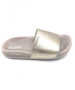 'Skechers' Women's Hyper Slide Shine On Sandal - Gold