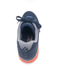 'Skechers' Men's Glide-Step Sport New Appeal - Navy / Orange (Wide)