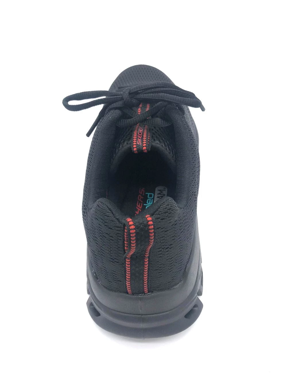 'Skechers' Men's Glide-Step Fasten Up Wide Running Shoe - Black / Red 6 'Skechers' Men's Glide-Step Fasten Up Wide Running Shoe - Black / Red