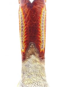 'Hondo' Men's 13" Nubuck Bullhide Square Toe - CARAMEL/RUST VOLCANO