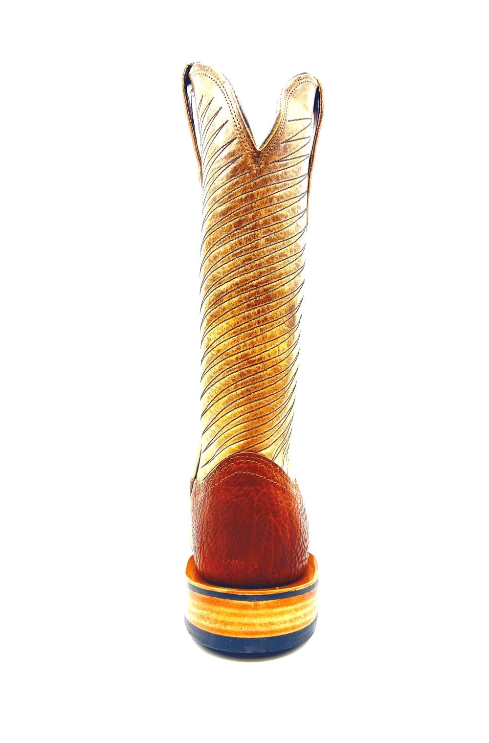 Fenoglio Boots Men's Bison Square Toe - Brown/Tan 5 Fenoglio Boots Men's Bison Square Toe - Brown/Tan