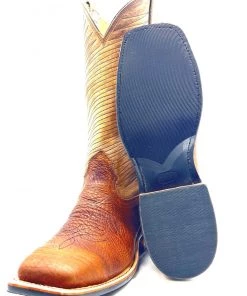 Fenoglio Boots Men's Bison Square Toe - Brown/Tan 11 Fenoglio Boots Men's Bison Square Toe - Brown/Tan