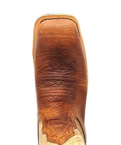 Fenoglio Boots Men's Bison Square Toe - Brown/Tan 12 Fenoglio Boots Men's Bison Square Toe - Brown/Tan