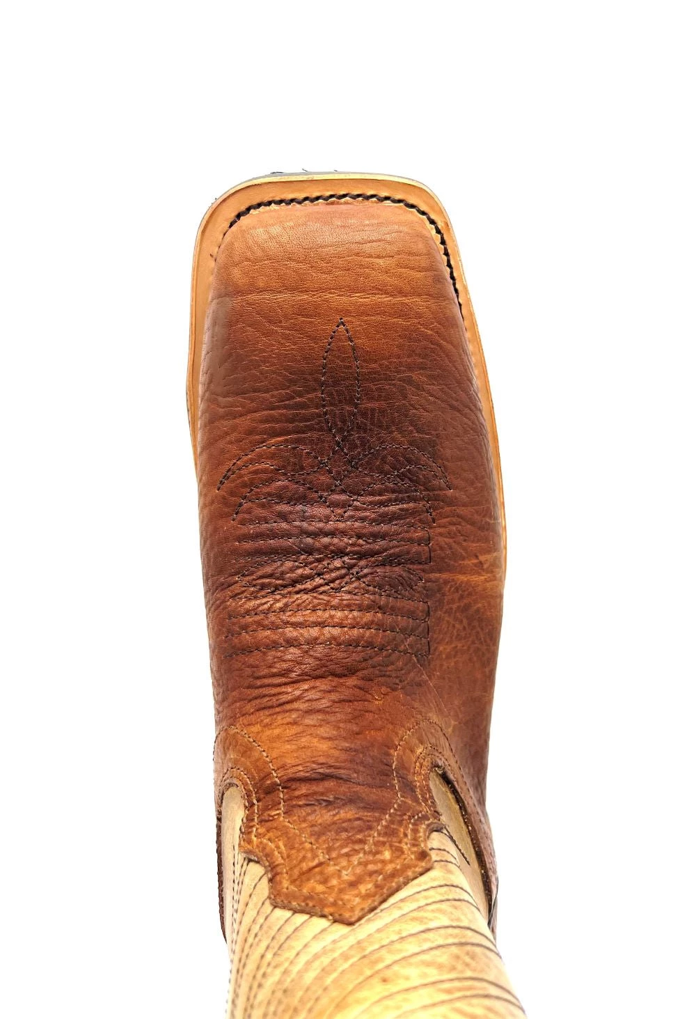 Fenoglio Boots Men's Bison Square Toe - Brown/Tan 7 Fenoglio Boots Men's Bison Square Toe - Brown/Tan